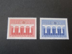 Faroe Islands 1984 Sc 106-7 set MNH