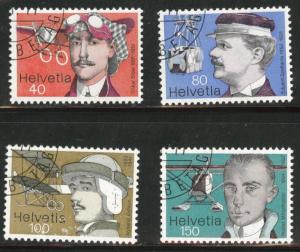 Switzerland Scott 620-623 MNH** 1977  set scuff gum flaw