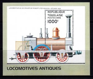 Togo 1996 Locomotives Mint MNH Miniature Sheet