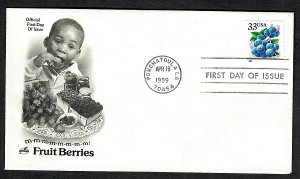 3294 Blue Berries Unaddressed ArtCraft FDC