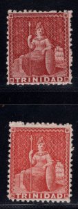 MOMEN: TRINIDAD 1862-3 1d MINT OG H LOT #67835*