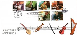 #3339-44 Hollywood Composers B Line FDC