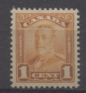 Canada #149 1c Orange King George V 1928 Scroll Issue No Mesh VF-78 OG HR