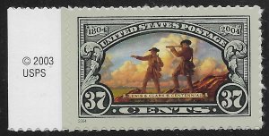 US #3854 37c Lewis and Clark - Expedition on Hill ~ MNH