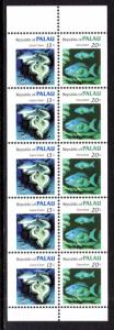 Palau 13b Marine Life Booklet Pane MNH VF