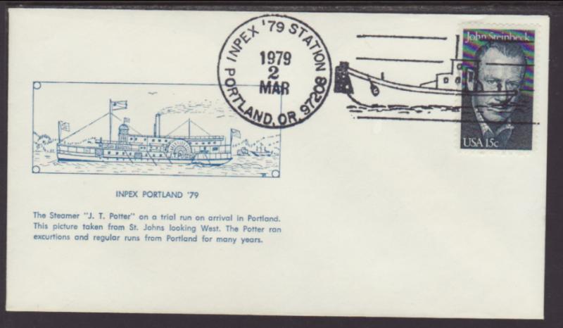 The Steamer J T Potter,Portland,OR,Inpex 1979 Cover BIN