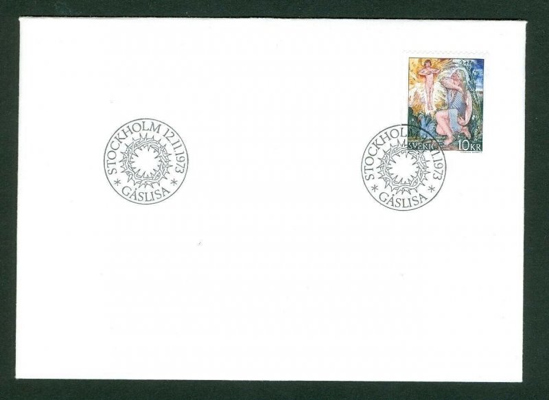 Sweden.  Fdc 1973.   Painting  Goosegirl  Engraver: Cz. Slania