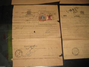 India 4 Diff. Telegraphic MO Telegram Forms to Pakistan with High Value Stamps D