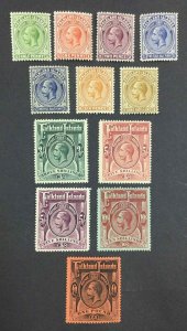 MOMEN: FALKLAND ISLANDS SG #60-69 1912-20 MINT OG LH LOT #63477