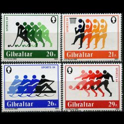 GIBRALTAR 1984 - Scott# 461-4 Sports Set of 4 NH