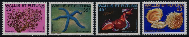 Wallis & Futuna 294-7 MNH Marine Life, Coral, Starfish