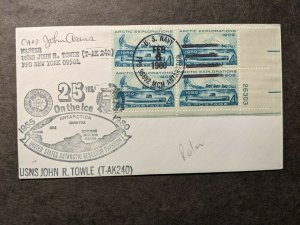 USNS JOHN R. TOWLE T-AK 240 Naval Cover 1980 POLAR Cachet FPO 96692 ANTARCTICA