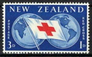 New Zealand B56 MNH Semi-Postal Red Cross Flag Globes ZAYIX 0424S0232