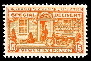 Scott E13 1925 15c Special Delivery Flat Plate Issue Mint VF OG LH Cat $40