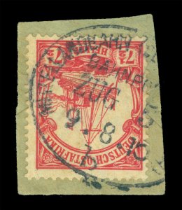 German Colonies - GEA 1905  7½h   Sc#24  MITTELLANDBAHN BAHNPOST ZUG 5 b cxl