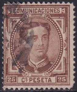 Spain 1876 Sc 225 used