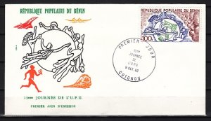 Benin, Scott cat. 534. World U.P.U Day on a First Day Cover. ^