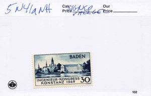 GERMANY 5N41A  SIGNED   MNH