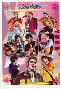 2000 Chad Elvis Presley MS9 (Scott 846)  MNH