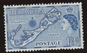 BERMUDA Scott 156  used  Sandy's variety from 1953-58 set