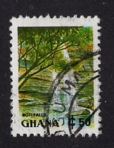 Ghana   #1357  1991  used   50c  Boti falls