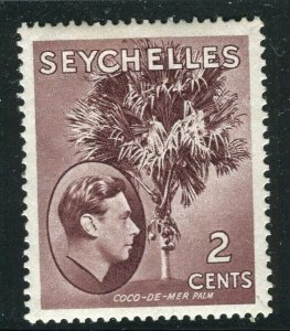 SEYCHELLES; 1938 early GVI pictorial issue Mint hinged Chalk Paper 2c. value