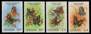 1982 Ghana 928-931 Butterflies 12,00 €
