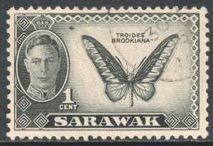 Sarawak Scott 180 - SG171, 1950 George VI 1c used