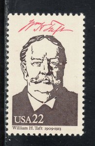2218h * WILLIAM H TAFT ** President 1909-1913 ** U.S, Postage Stamp MNH