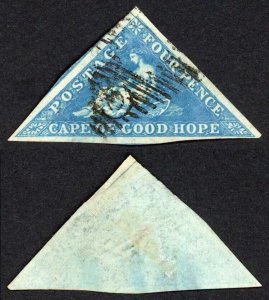 Cape of Good Hope SG2 4d Deep Blue on Blued Paper Cat from 325 Pounds