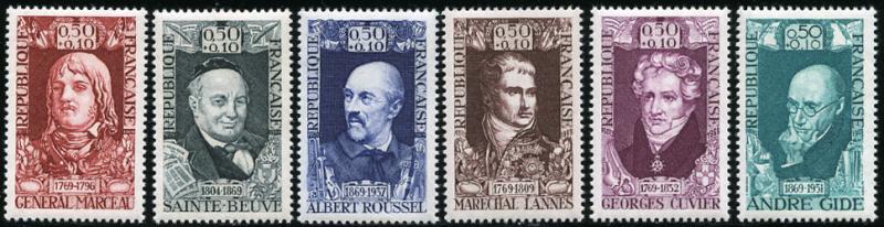 France B426-31 MNH  - Portraits