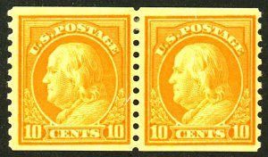 U.S. #497 MINT PAIR OG HR