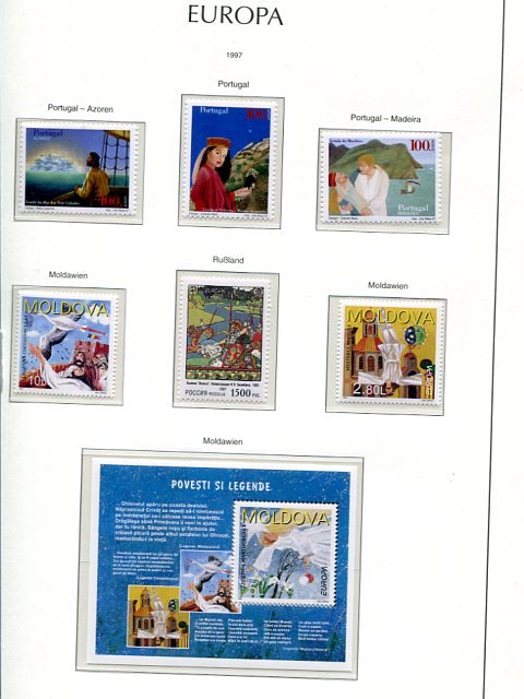 Europa Cept 1997  annual  lot  Mnt VF NH  -  Lakeshore Philatelics