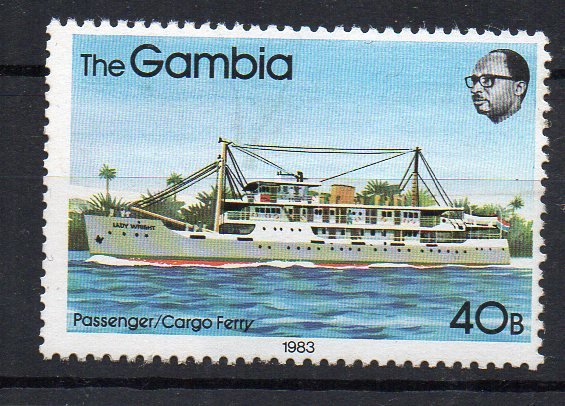 GAMBIA - 1983 - BOATS - PASSENGER - CARGO FERRY -