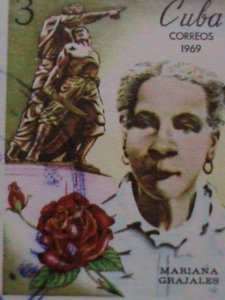 ​CUBA-1969 -SC#1388 WOMEN'S DAY-USED- VF WE SHIP TO WORLD WIDE AND COMBINED