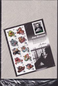 Scott #3944 Muppets (Jim Henson) Sheet of 10 Stamps - Sealed Brown