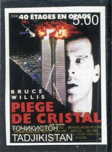 Tajikistan 2000 BRUCE WILLIS Movie Stamp Imperforated Mint (NH)