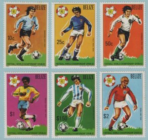 BELIZE 601 - 606  MINT NEVER HINGED OG ** NO FAULTS EXTRA FINE! WORLD CUP - T739