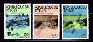 Chad C191-93 MNH 1976 Mars Lander