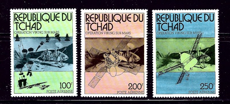 Chad C191-93 MNH 1976 Mars Lander