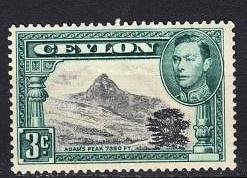 Ceylon - 1938 KGVI 3cperforation 13.5 Sc# 279c - MH (8680)