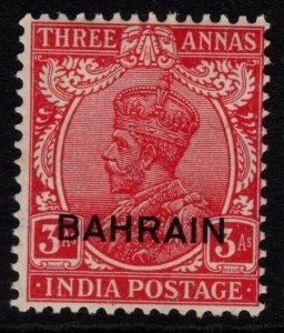 BAHRAIN SG18 1934 3a CARMINE MTD MINT