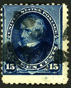 U.S. #227 USED CORNER Crease