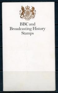 GREAT BRITAIN 1972 BBC & BROADCASTING HISTORY PRESENTATION FOLDER AS ISSUED