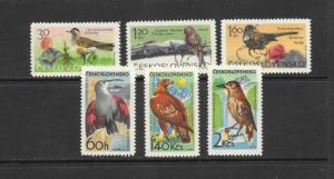 BIRDS - CZECHOSLOVAKIA #1339-44 MNH