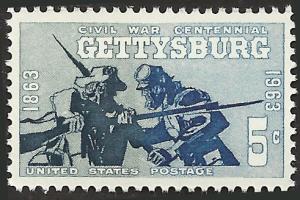 # 1180 MINT NEVER HINGED GETTYSBURG