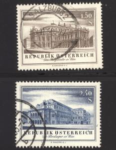 Austria 1955  Scott #606-7 used