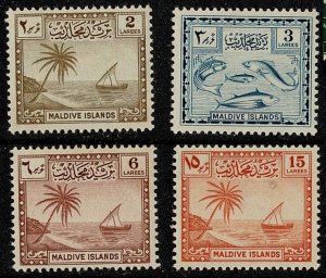 Maldive Islands #20,21,23,25 MNH islands