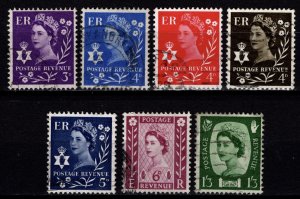 Great Britain 1958-69 Elizabeth II Northern Ireland Issues, Part Set [Used]