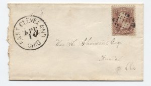 1860s East Cleveland OH #65 cover [h.4959]